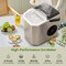Costway Countertop Ice Maker Portable Ice Making Machine 6-13 Mins 9 Ice 26.5 lbs/24 Hrs Black/Silver